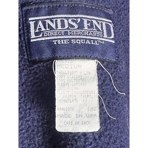 Vtg 90s Lands End Squall Jacket Mens Sz M Red Yellow Blue Retro Colorblock Zip - Picture 4 of 12